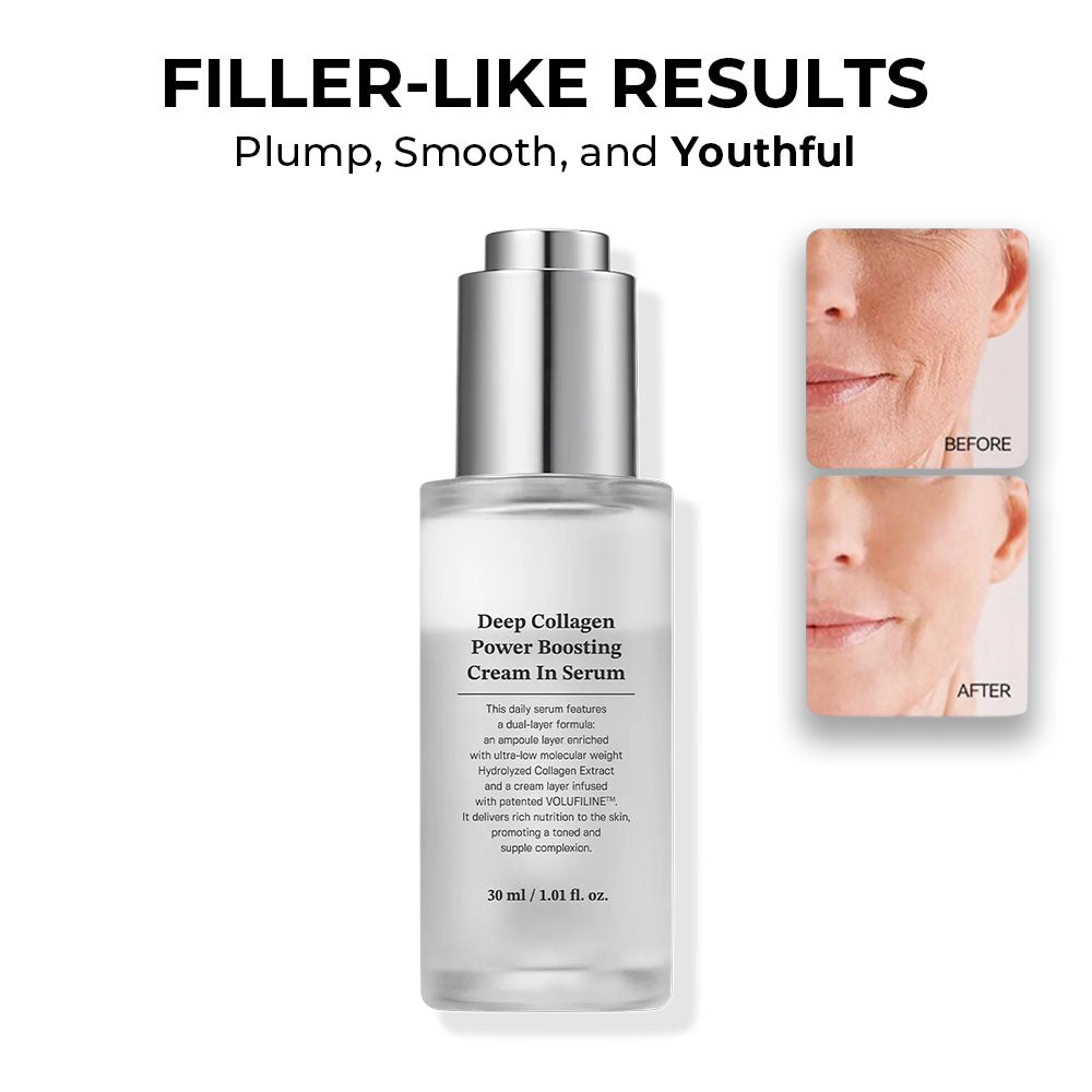 Deep Collagen Power Boosting Cream In Serum