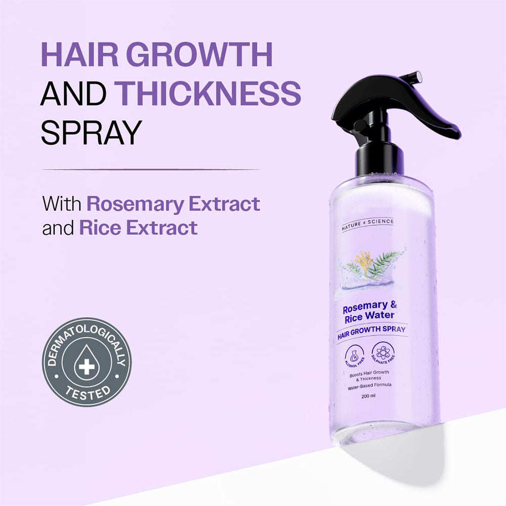 Rosemary & Rice Water Hair Growth Spray