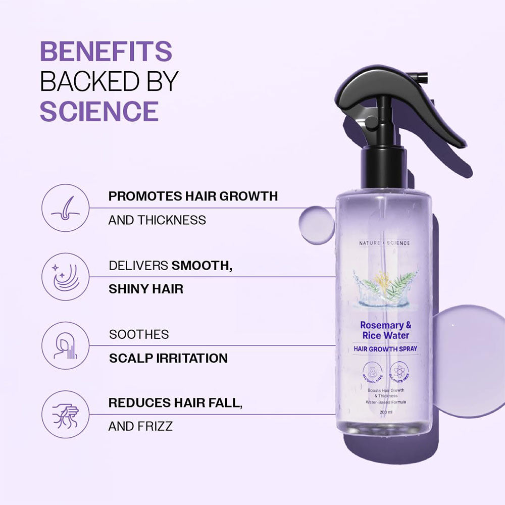 Rosemary & Rice Water Hair Growth Spray