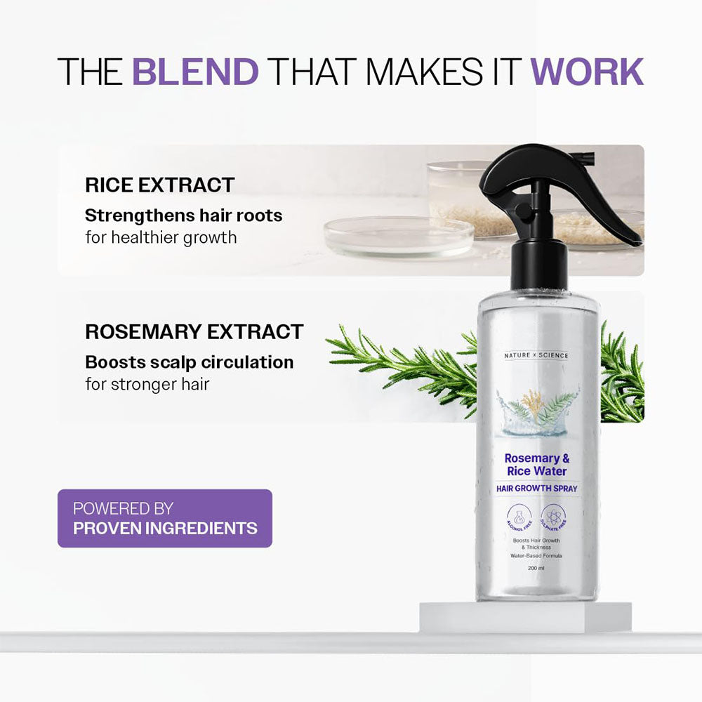 Rosemary & Rice Water Hair Spray