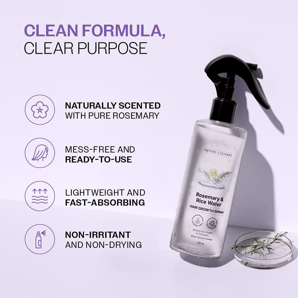 Rosemary & Rice Water Hair Spray
