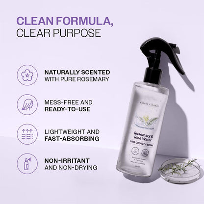 Rosemary & Rice Water Hair Spray